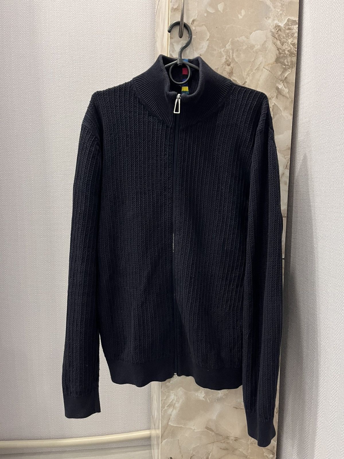 Paul Smith PS Paul Smith Zip sweater minimalistic navy Moncler style Size US L / EU 52-54 / 3 - 1 Thumbnail