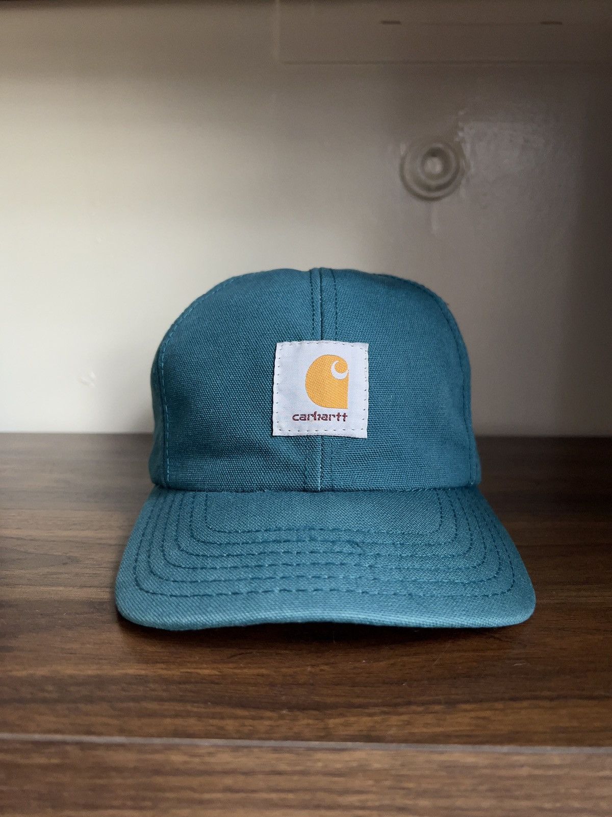 Carhartt 1990’s Carhartt Teal USA Made Snapback Hat Size ONE SIZE - 1 Thumbnail