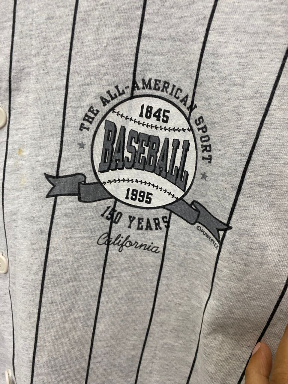 Vintage Vintage 95 Basketball Powertex 150 Years California Shirt Size US L / EU 52-54 / 3 - 5 Thumbnail