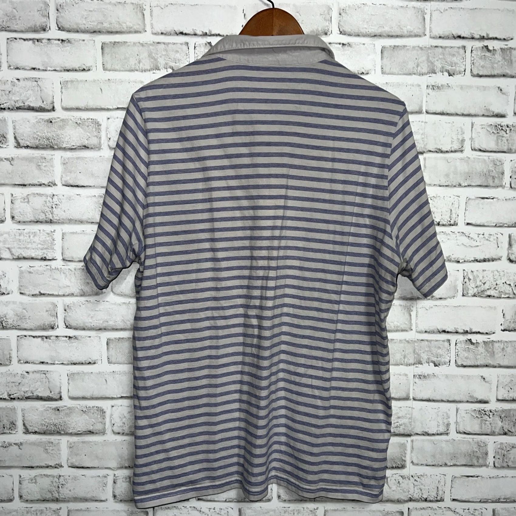 Vintage Criquet Polo Shirt Mens Size L Gray Striped Size US XL / EU 56 / 4 - 4 Thumbnail