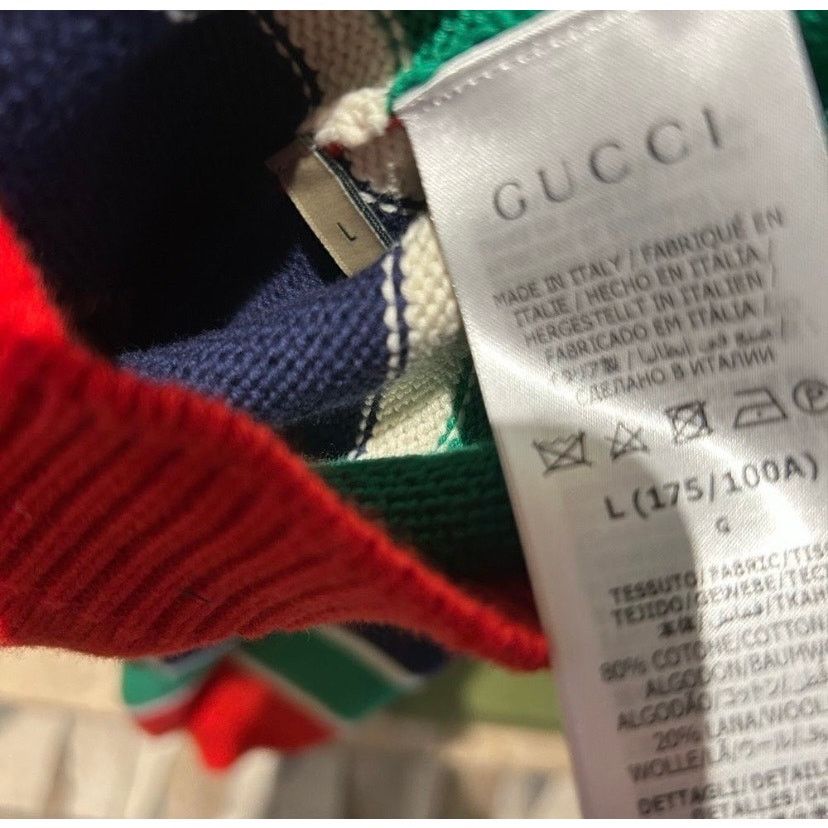 Gucci Men’s Gucci cotton/wool Cable knit sweater size large NWT Size US L / EU 52-54 / 3 - 9 Thumbnail