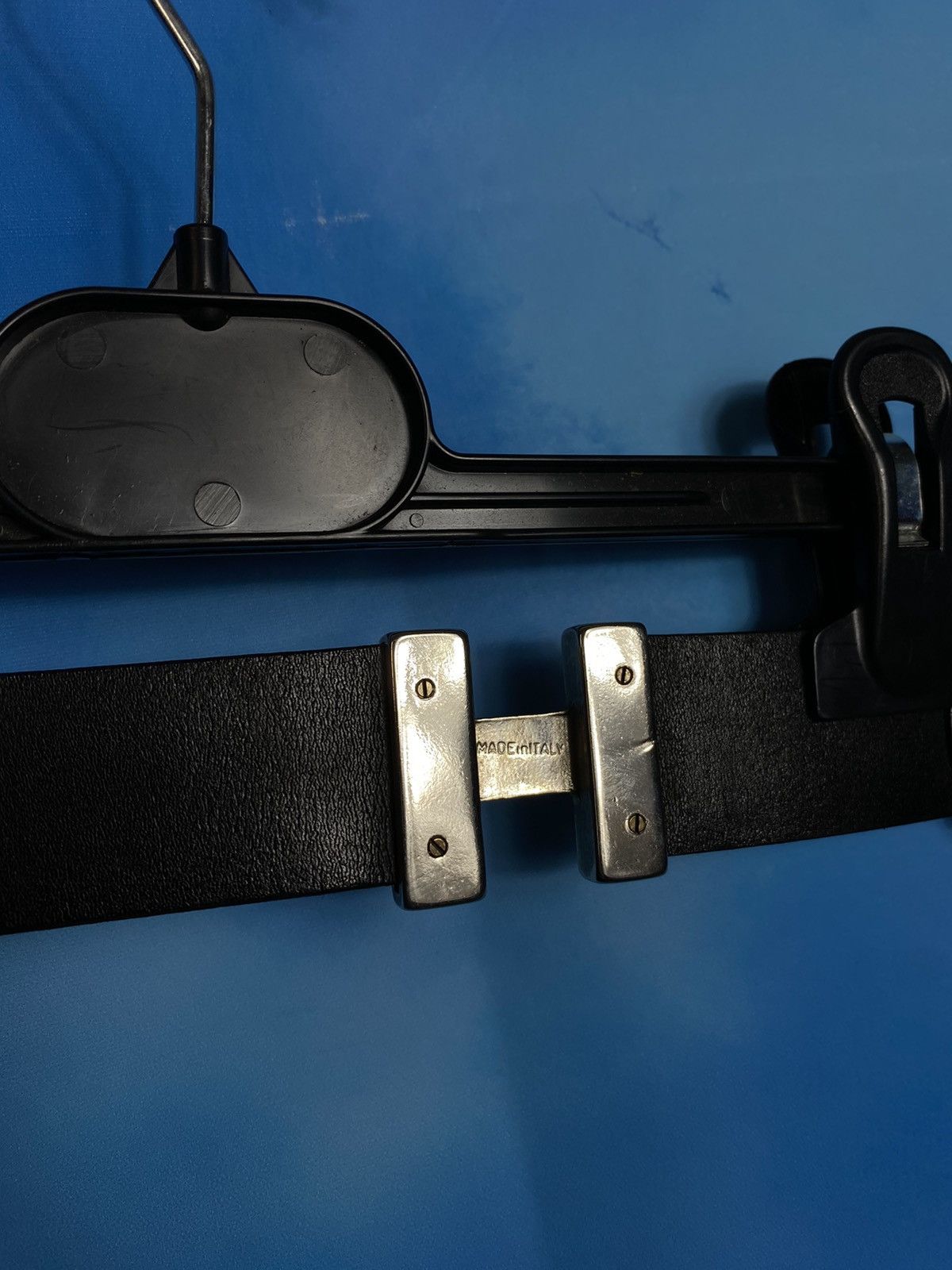 Leather × Versace × Vintage 🔥 VERSACE LEATHER BELT METAL DETAILS Size ONE SIZE - 7 Thumbnail