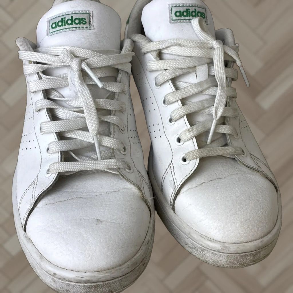 Adidas Adidas Cloudfoam Advantage Leather Sneakers Men Size 10 White ATHLETIC sneakers Size US 10 / EU 43 - 1 Thumbnail