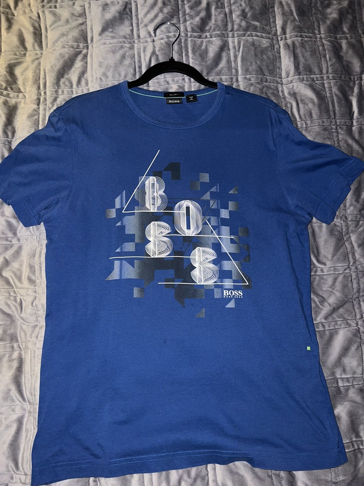 Hugo Boss Hugo Boss logo blue t-shirt Size US S / EU 44-46 / 1 - 1 Thumbnail