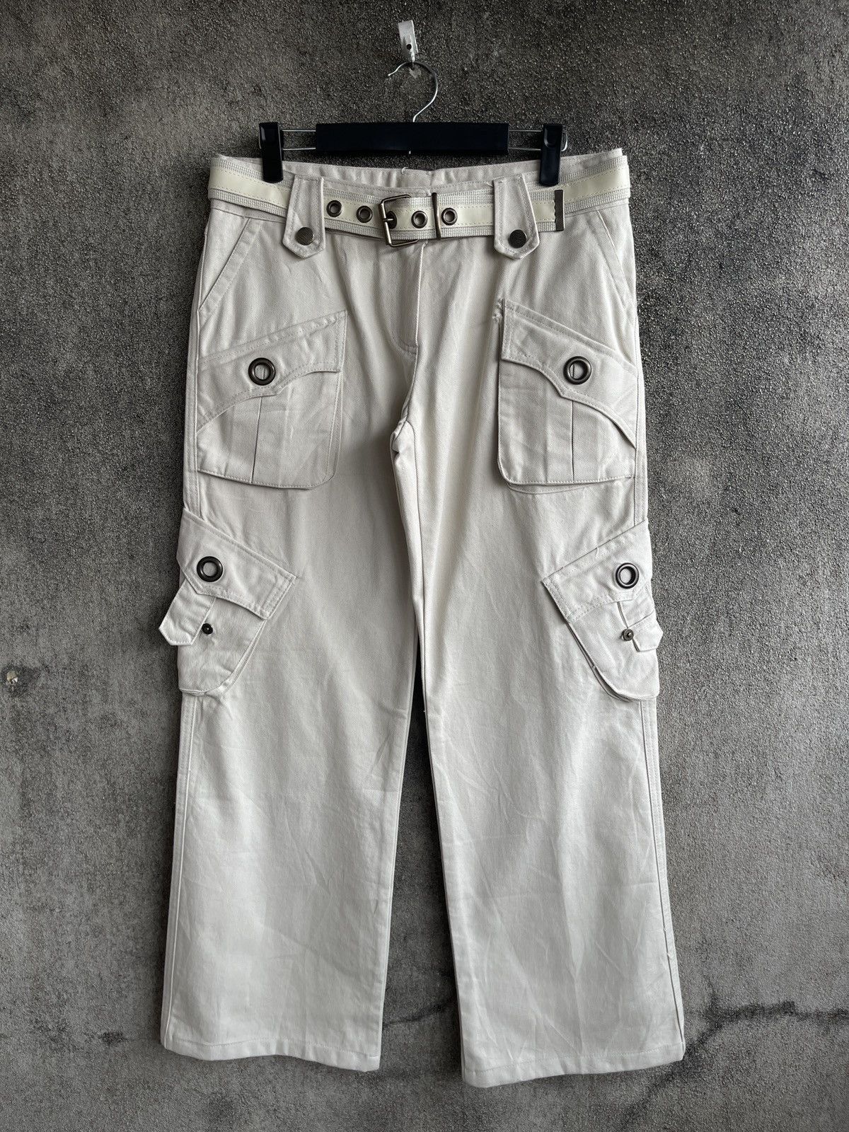 RaRe‼️Vintage🔥GRANDPRIX🔥Bondage Baggy Cargo Pants