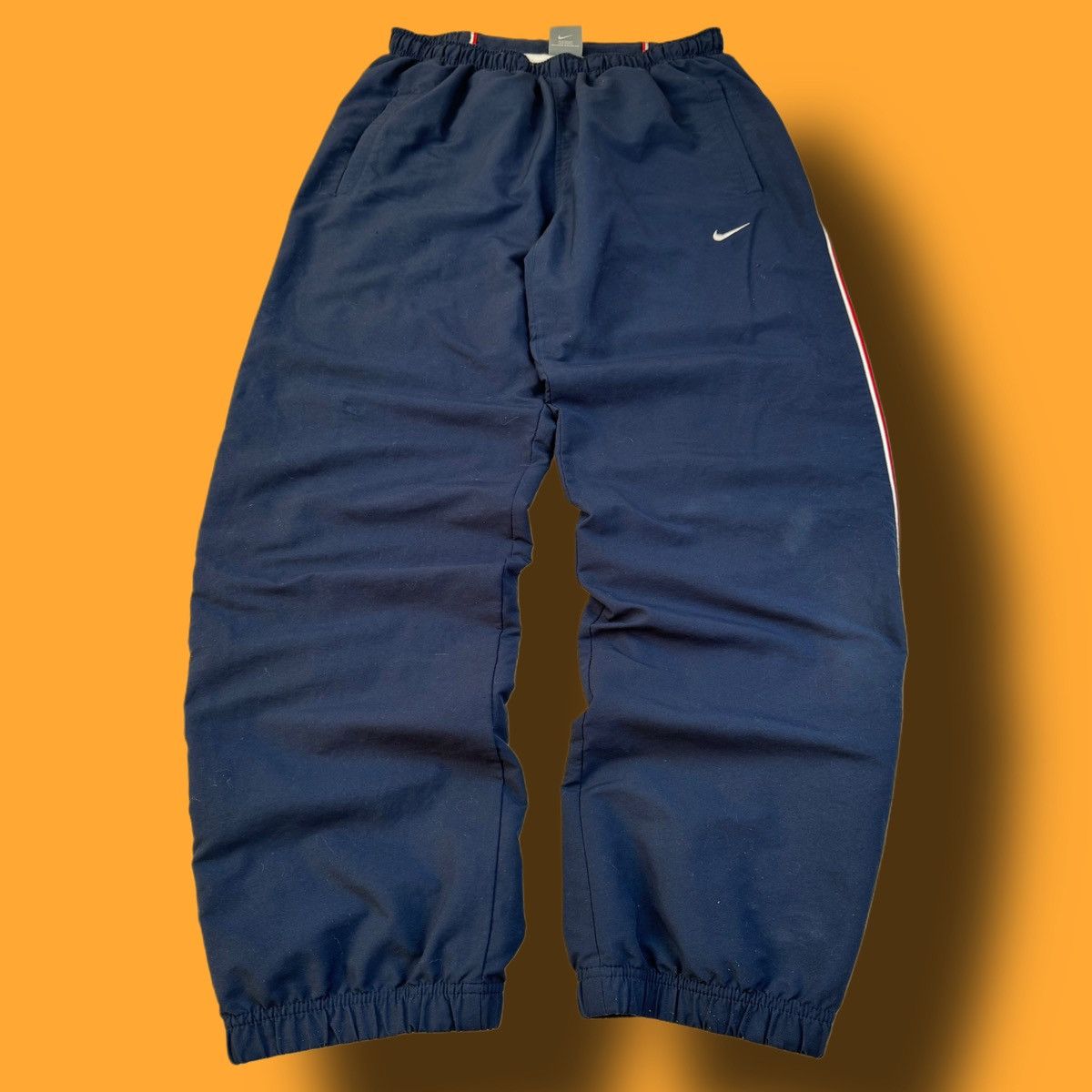 Nike × Vintage NIKE VINTAGE BASIC LOGO OVERSIZE BAGGY PANTS Size US 34 / EU 50 - 1 Thumbnail
