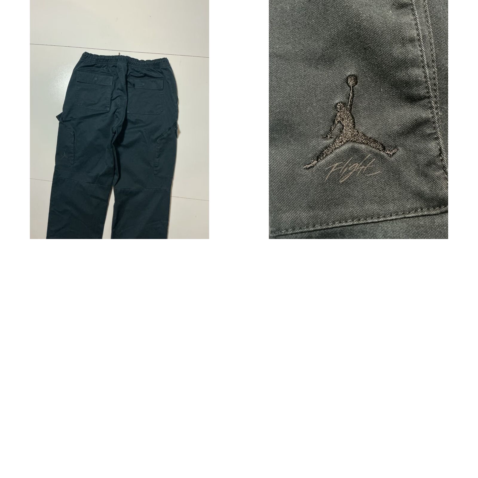 Jordan Brand VINTAGE Air Jordan Nike Essential Chicago Black Cargo Utility Trouser Pants Mens L Size US 33 - 9 Thumbnail