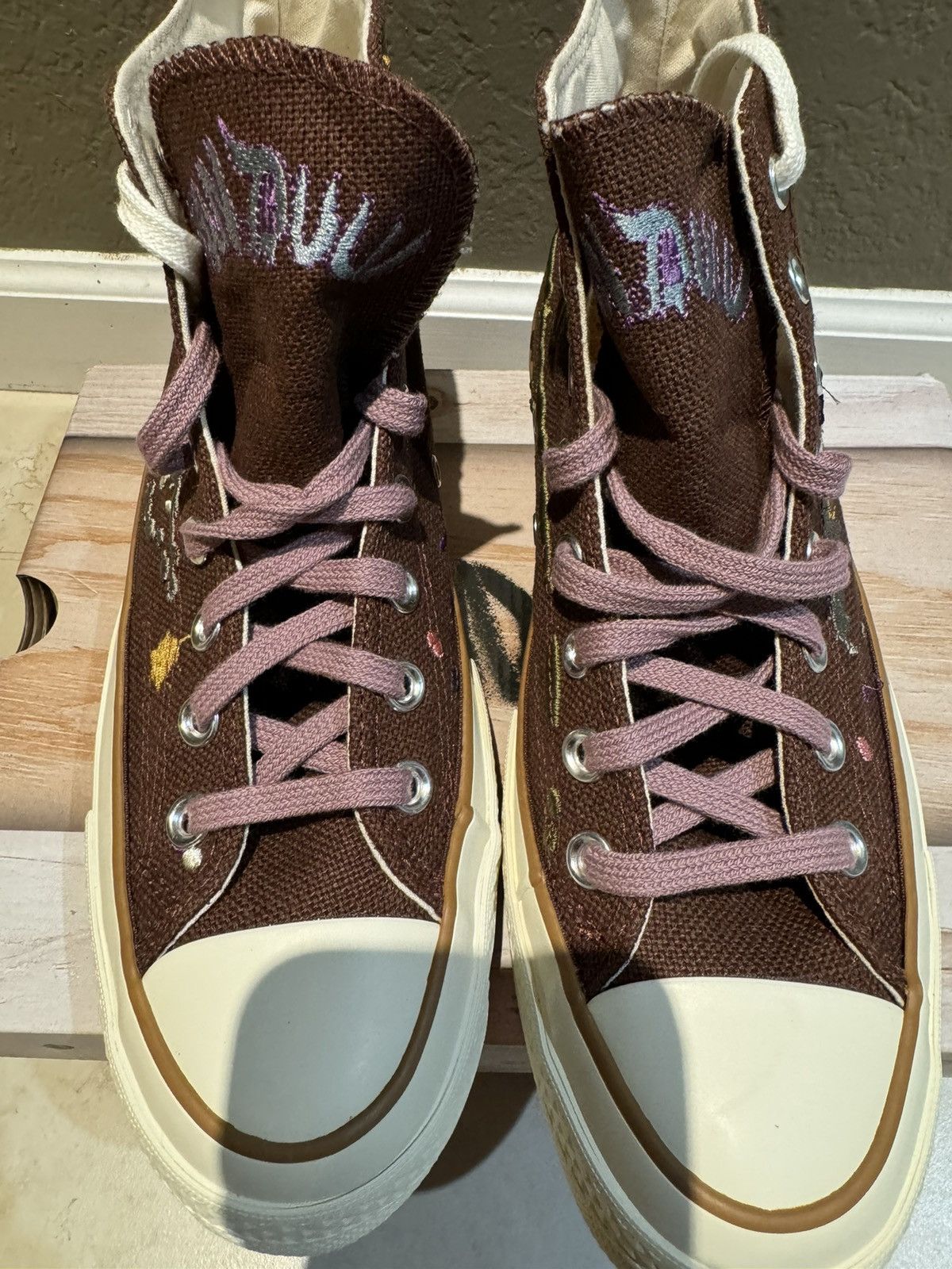 Bandulu × Converse Bandulu x Converse Brown Paint Splatter Chuck Taylor 70 High Size US 8 / EU 41 - 2 Thumbnail