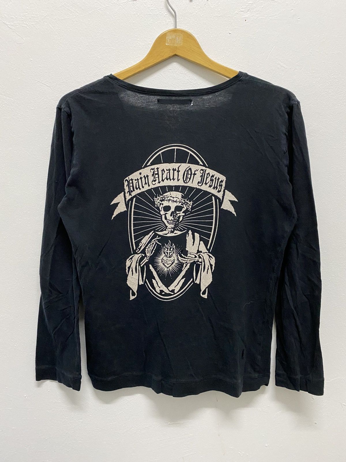 Le Grande Bleu (L.G.B.) 2000s Armee Francaise Cross Poem Punk LGB Style Longsleeve Size US M / EU 48-50 / 2 - 2 Thumbnail