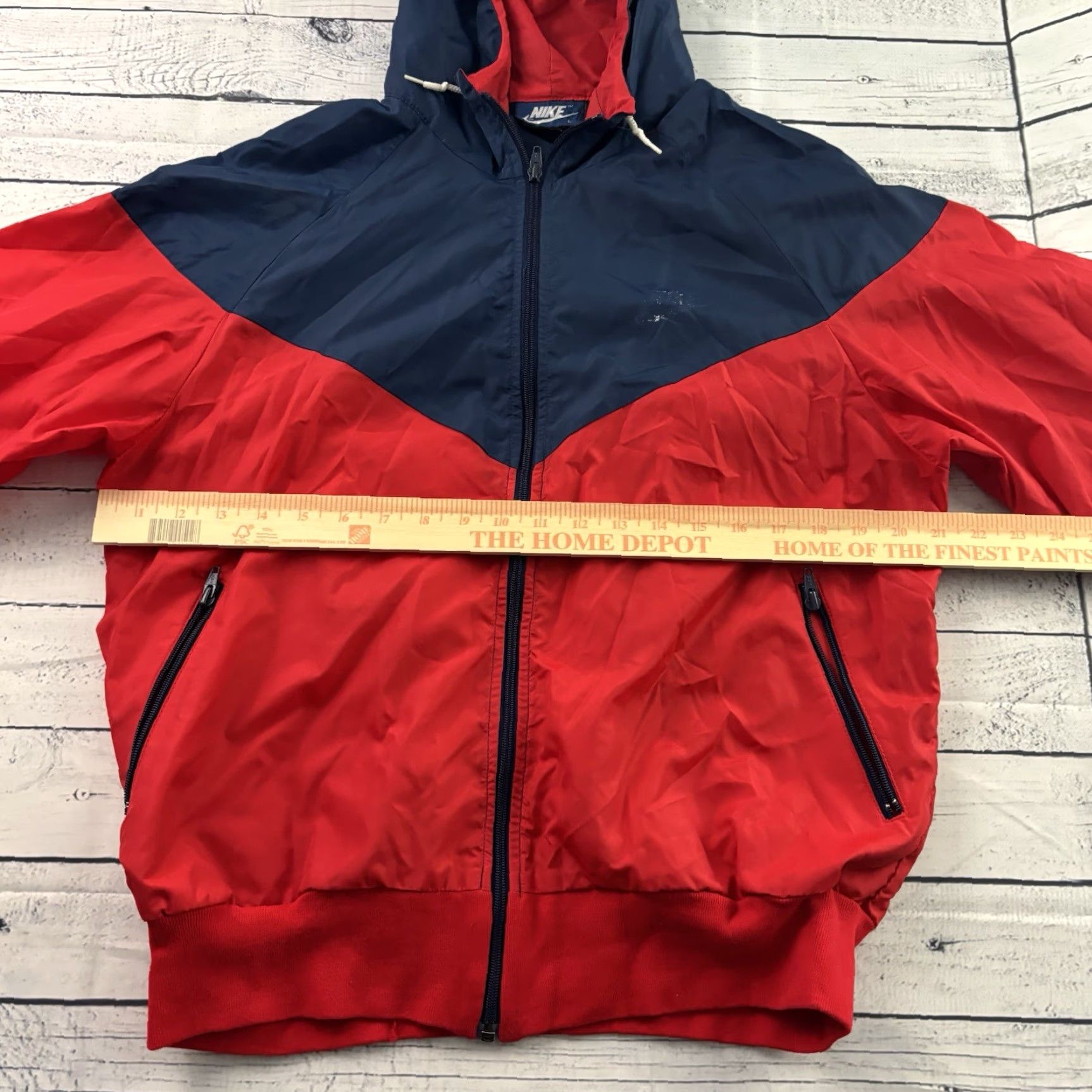 Nike Vintage Nike Full Zip Windbreaker Jacket Men L Red Blue Windbreaker Nike Jacket Adult Large Red Blue Mens Size US L / EU 52-54 / 3 - 5 Thumbnail