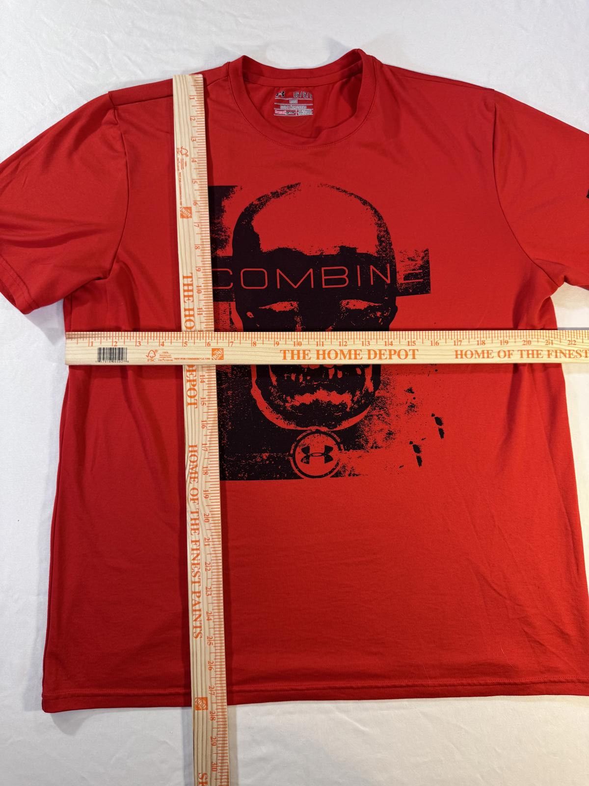 Under Armour UNDER ARMOUR Men's Large T Shirt Loose Fit Combine Red Black Size US L / EU 52-54 / 3 - 7 Thumbnail