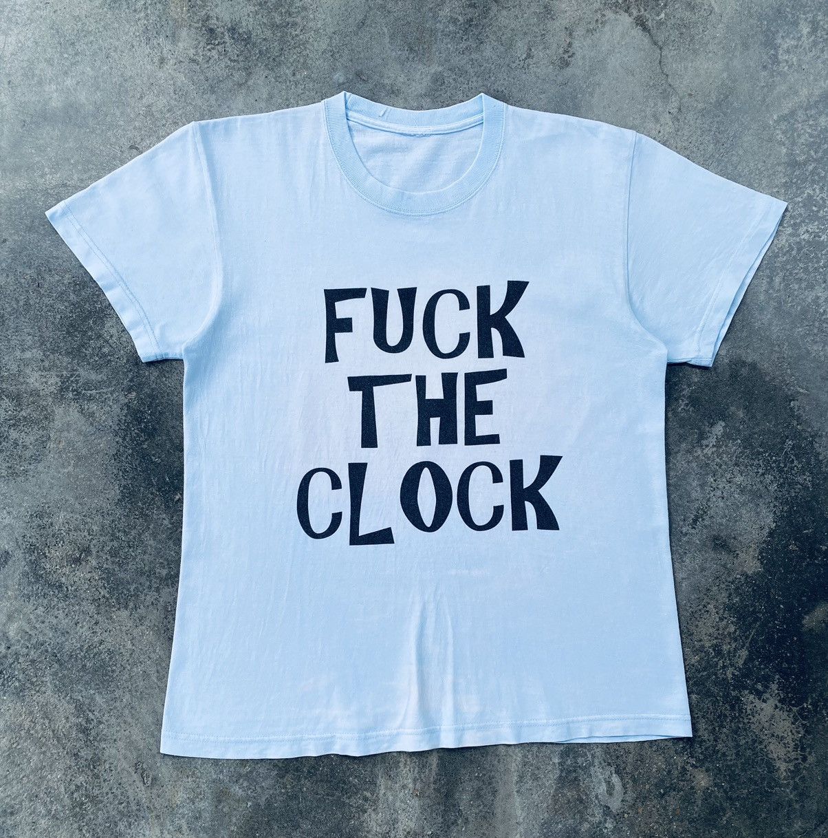 Vintage Vintage Fuck The Clock Rare Tees Size US M / EU 48-50 / 2 - 1 Thumbnail