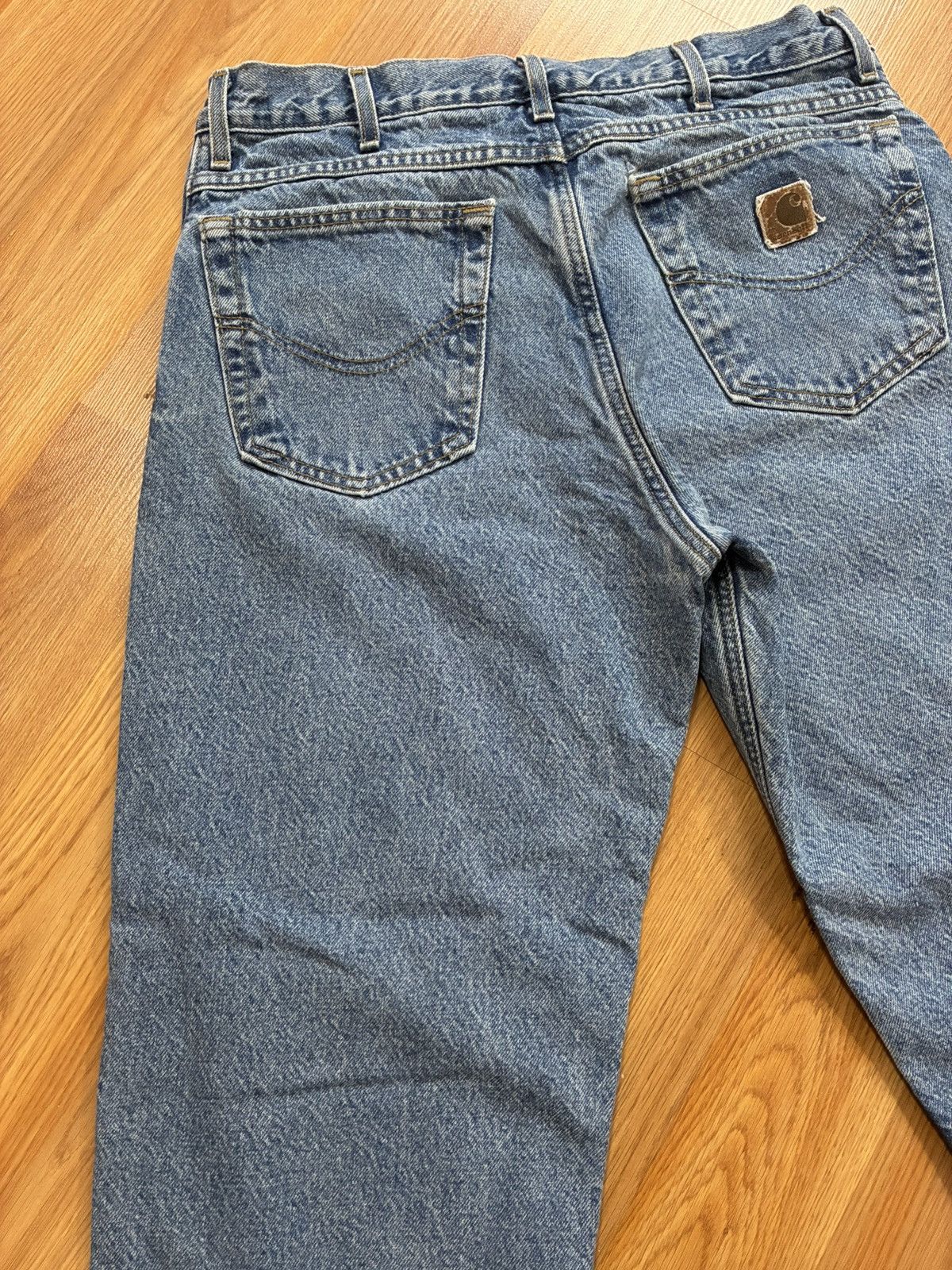 Carhartt 34x30 - Vintage Carhartt Flannel Lined Denim Jeans B21-DST Size US 34 / EU 50 - 14 Thumbnail