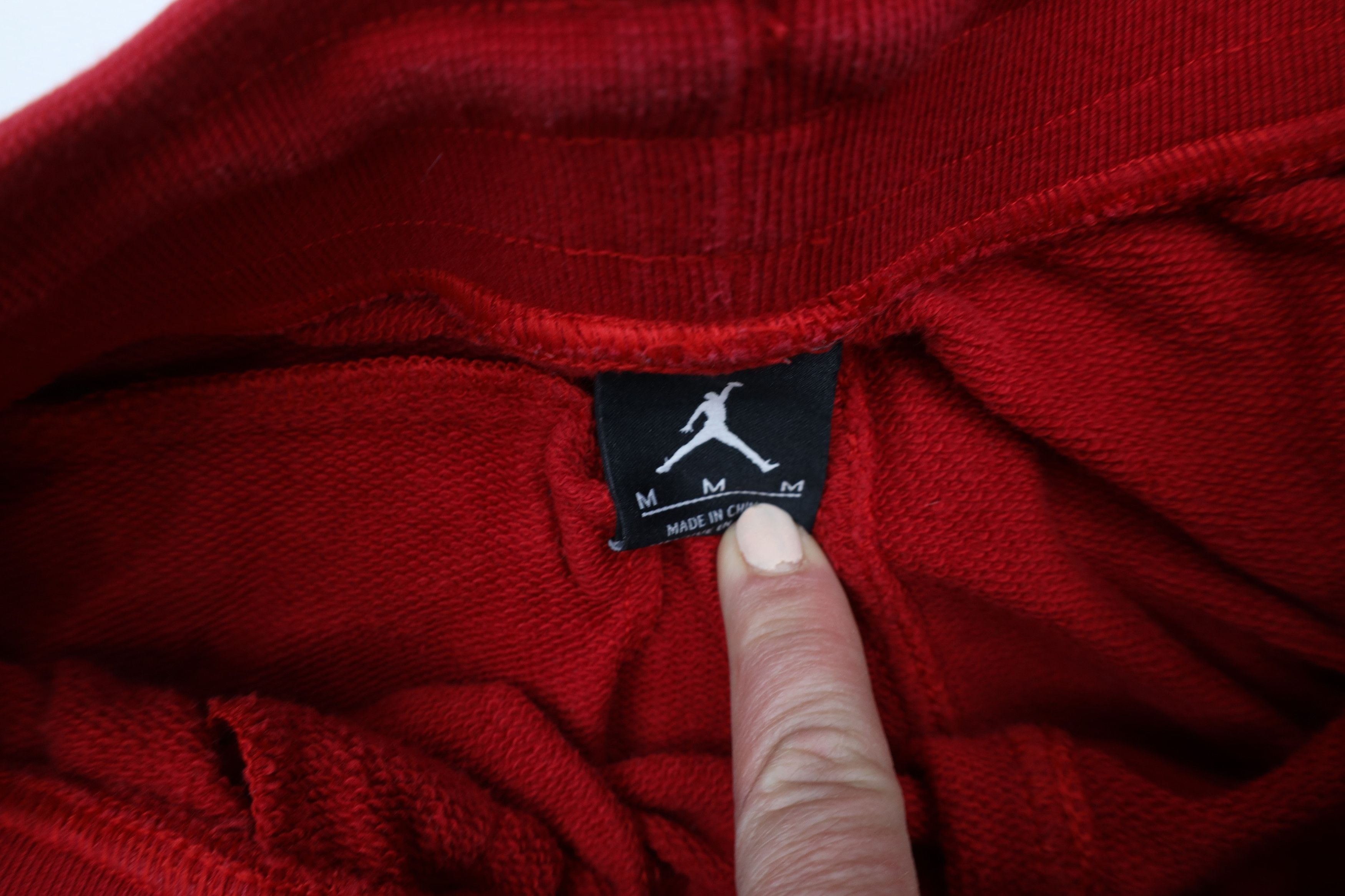 Nike × Vintage Vintage Nike Air Jordan French Terry Sweatpants Shorts Red Size US 32 / EU 48 - 8 Thumbnail