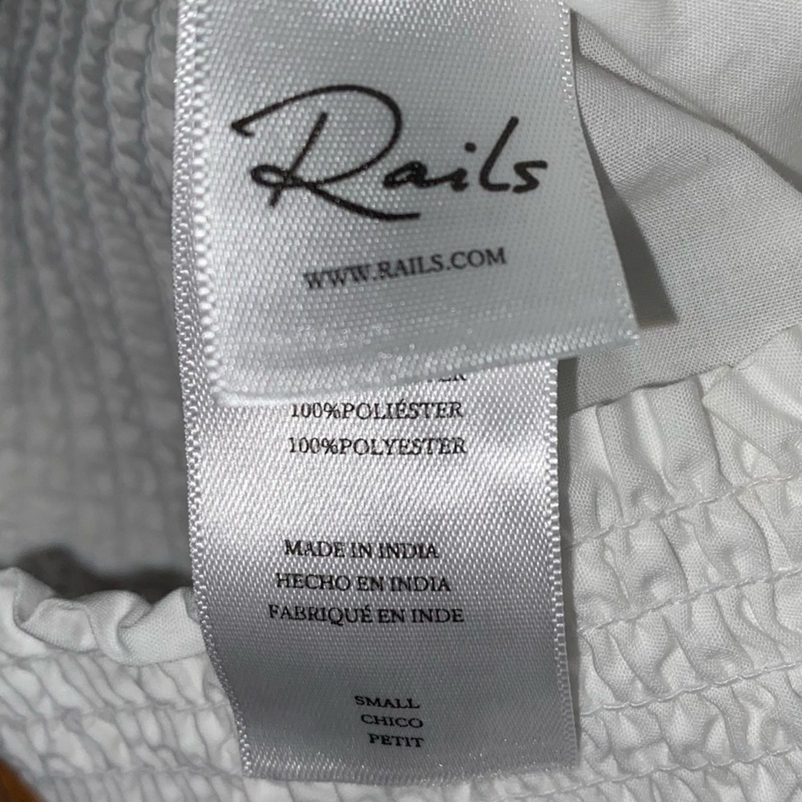 Rails Rails $178 Henrik White Cotton Scalloped Hem Pants Small EUC Size 24" / US 00 / IT 34 - 5 Thumbnail