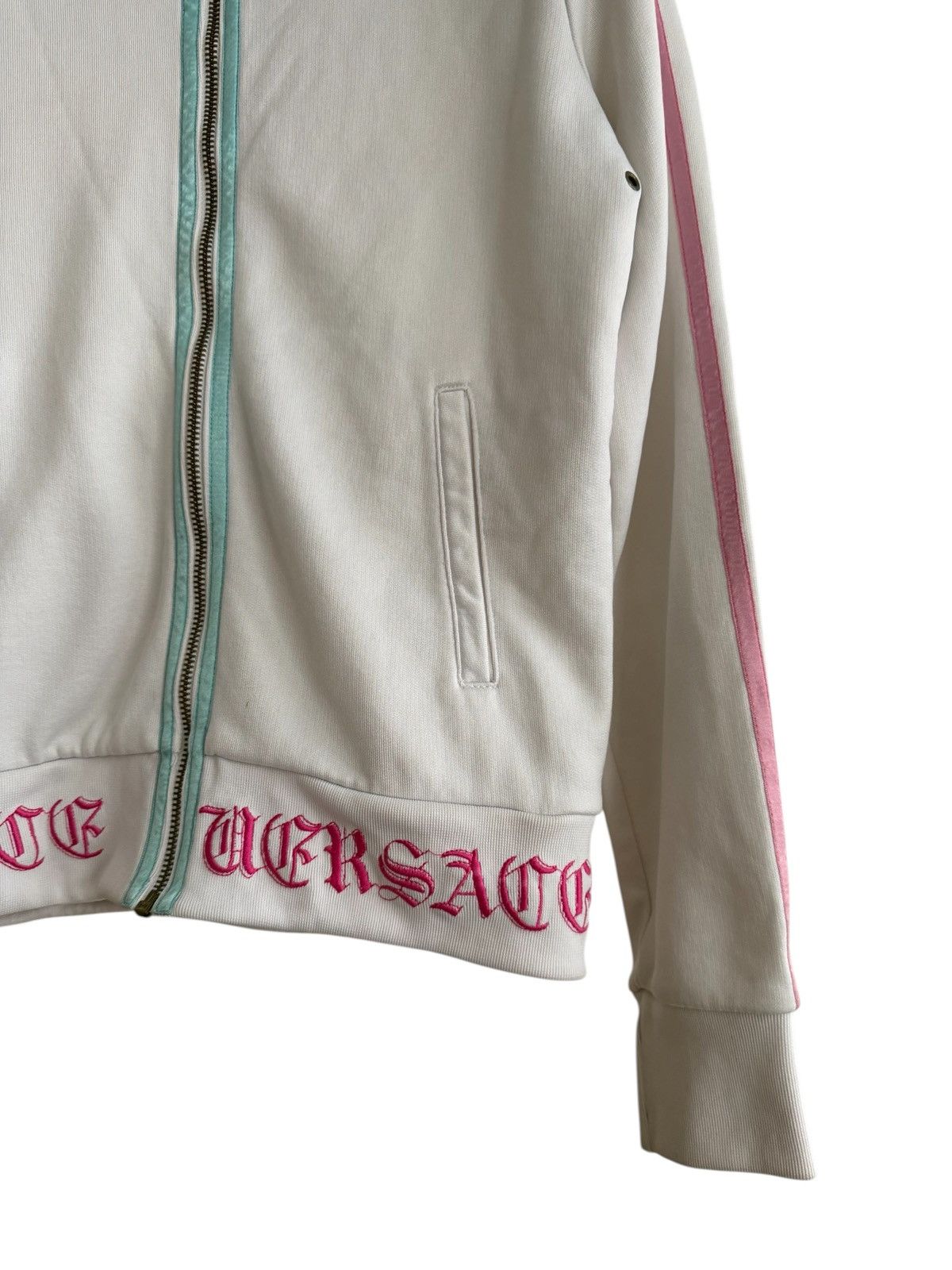 Versace Jeans Couture Vintage Versace Gotic Logo Embroidery Hoodie Size S / US 4 / IT 40 - 4 Thumbnail