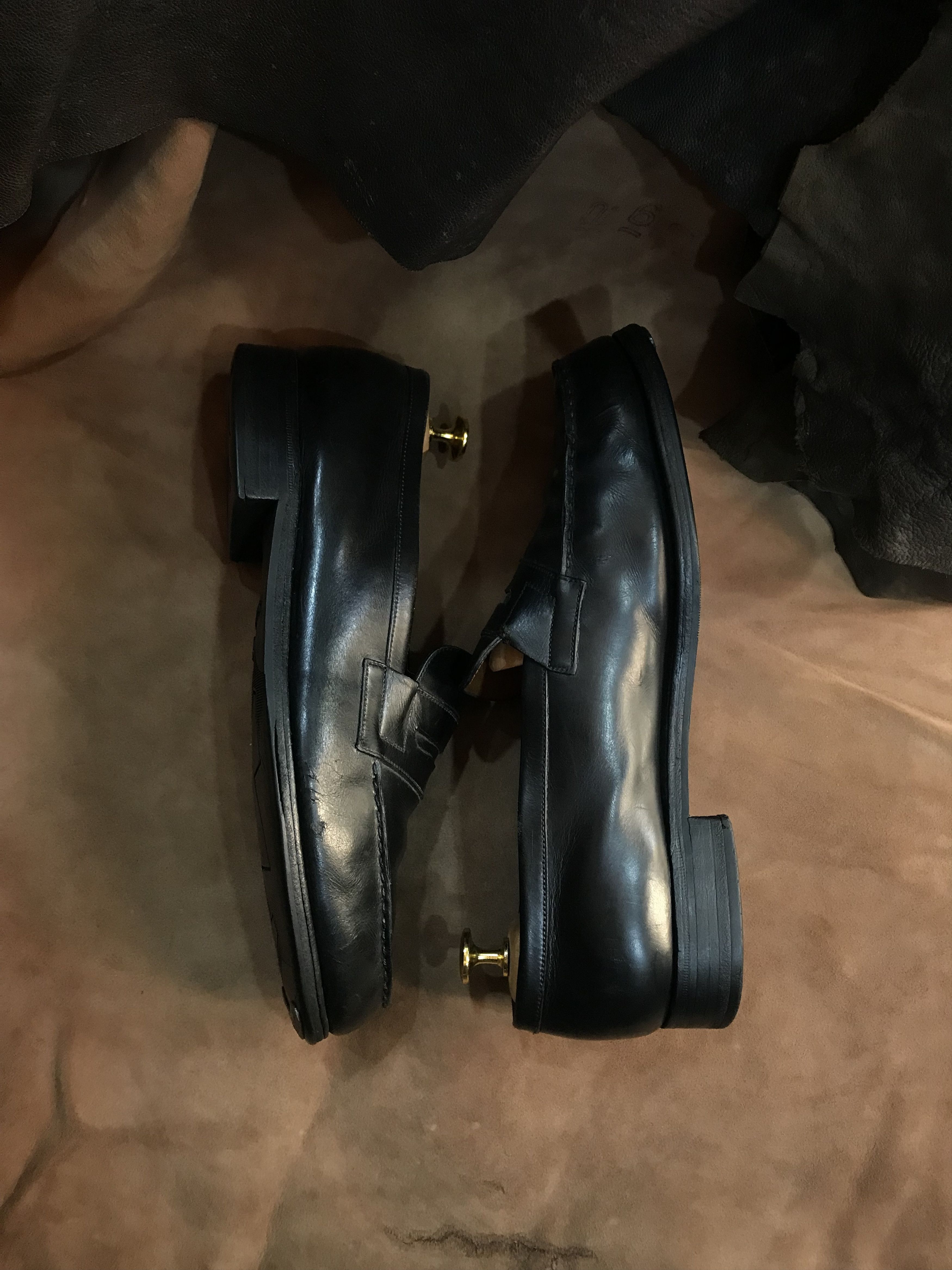 J.M. Weston J.M.WESTON split toe penny loafers model 180 Size US 8 / EU 41 - 6 Thumbnail