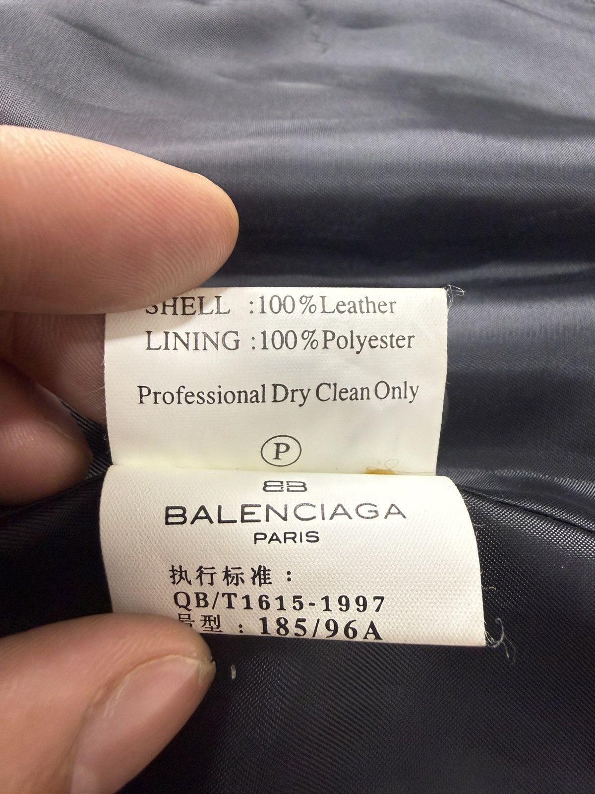 Balenciaga Vintage Balenciaga Buttoned Leather Jacket Size US XL / EU 56 / 4 - 14 Thumbnail