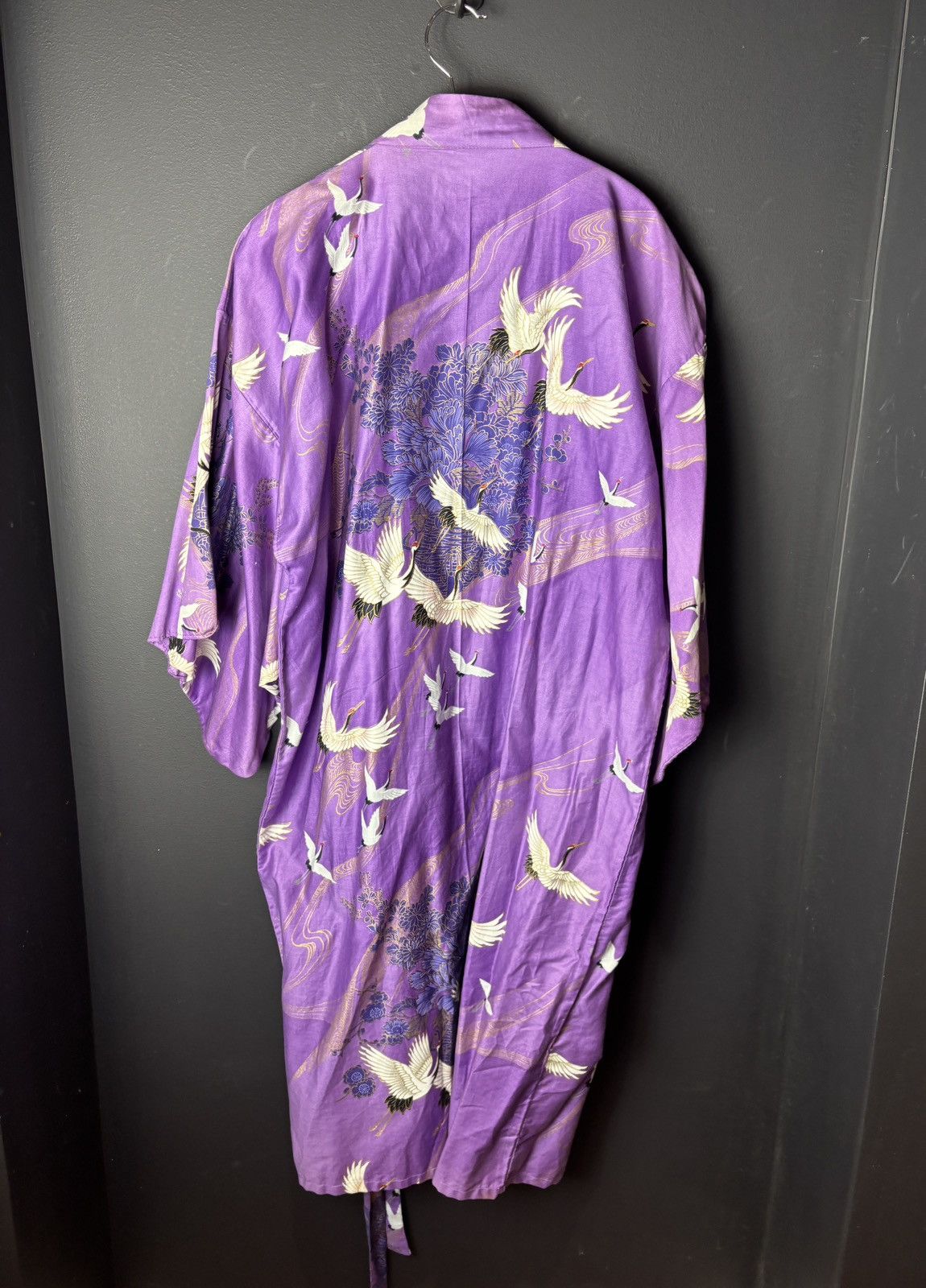 Vintage Japanese Vintage Robe Bath Sleep Kimono Made in Japan 1970s Size L / US 10 / IT 46 - 7 Thumbnail