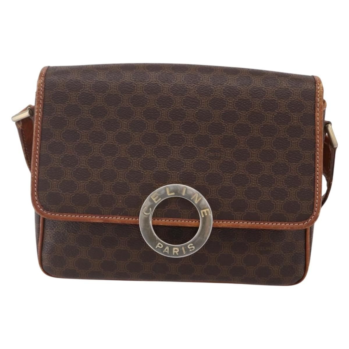 Celine Celine Vintage Macadam Circle Logo Canvas and Leather Size ONE SIZE - 1 Thumbnail