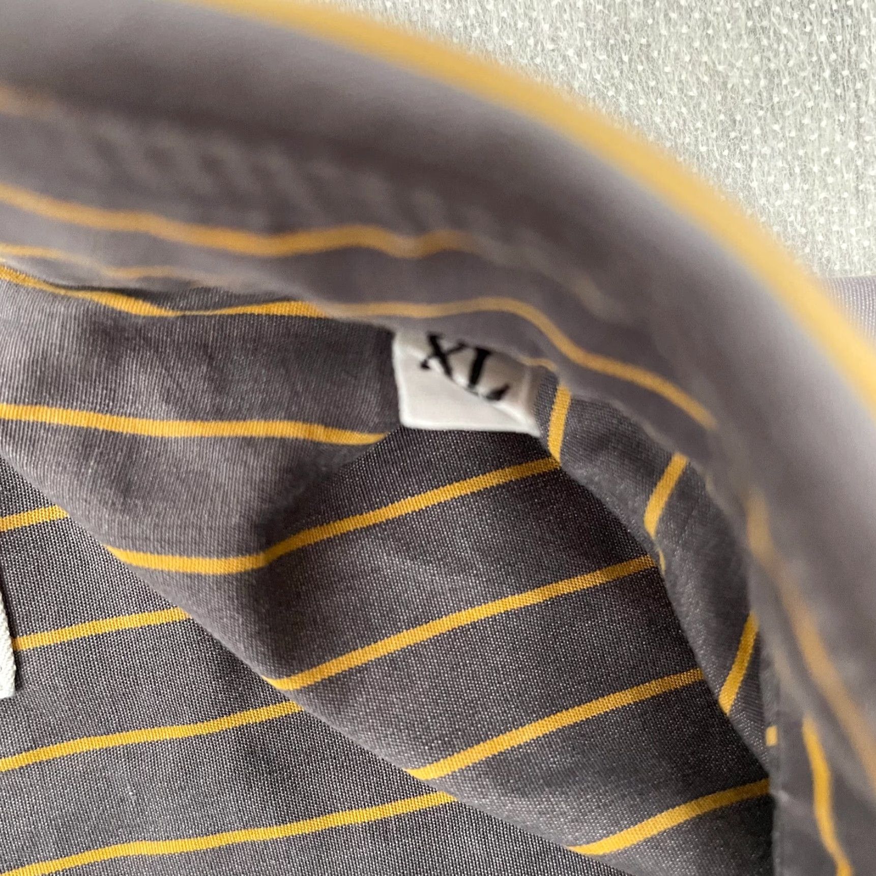 Vintage VINTAGE Maus & Hoffman Shirt Adult XL Stripe Button Up Long Sleeve Mens Gray Size US XL / EU 56 / 4 - 5 Thumbnail