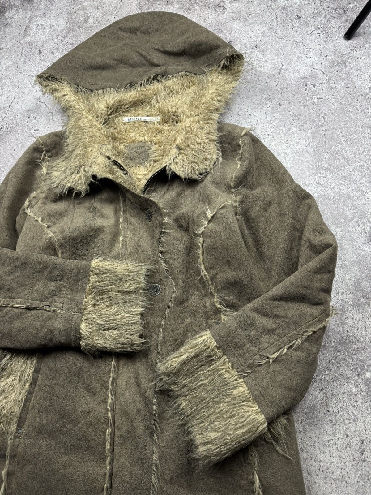 Japanese Brand Avant Garde vintage Fur Zip Hoodie Nile Atelier elf style Size US S / EU 44-46 / 1 - 7 Thumbnail