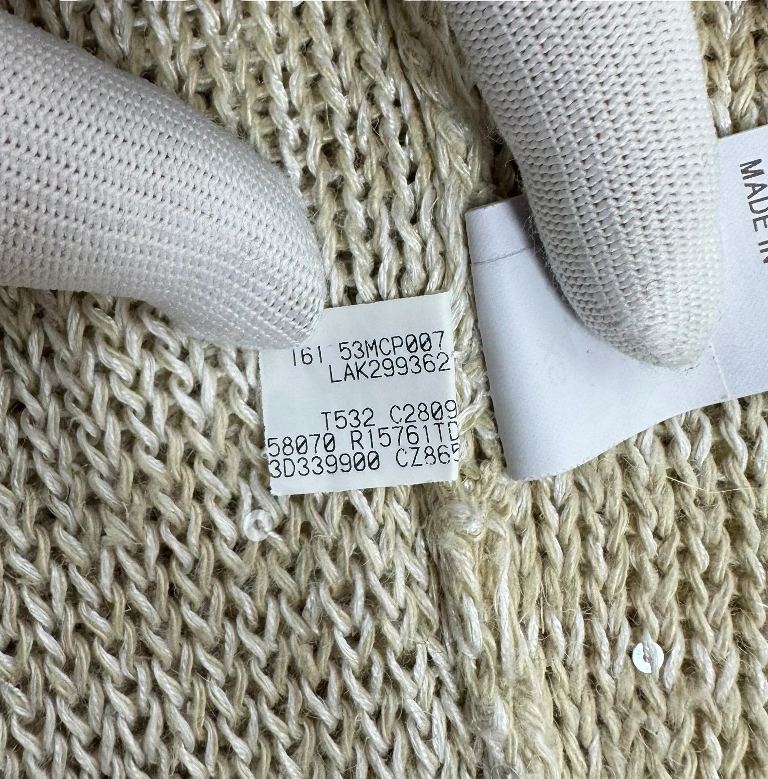 Brunello Cucinelli Brunello Cucinelli Sequined Sweater Hemp Linen size XS Size XS / US 0-2 / IT 36-38 - 20 Thumbnail