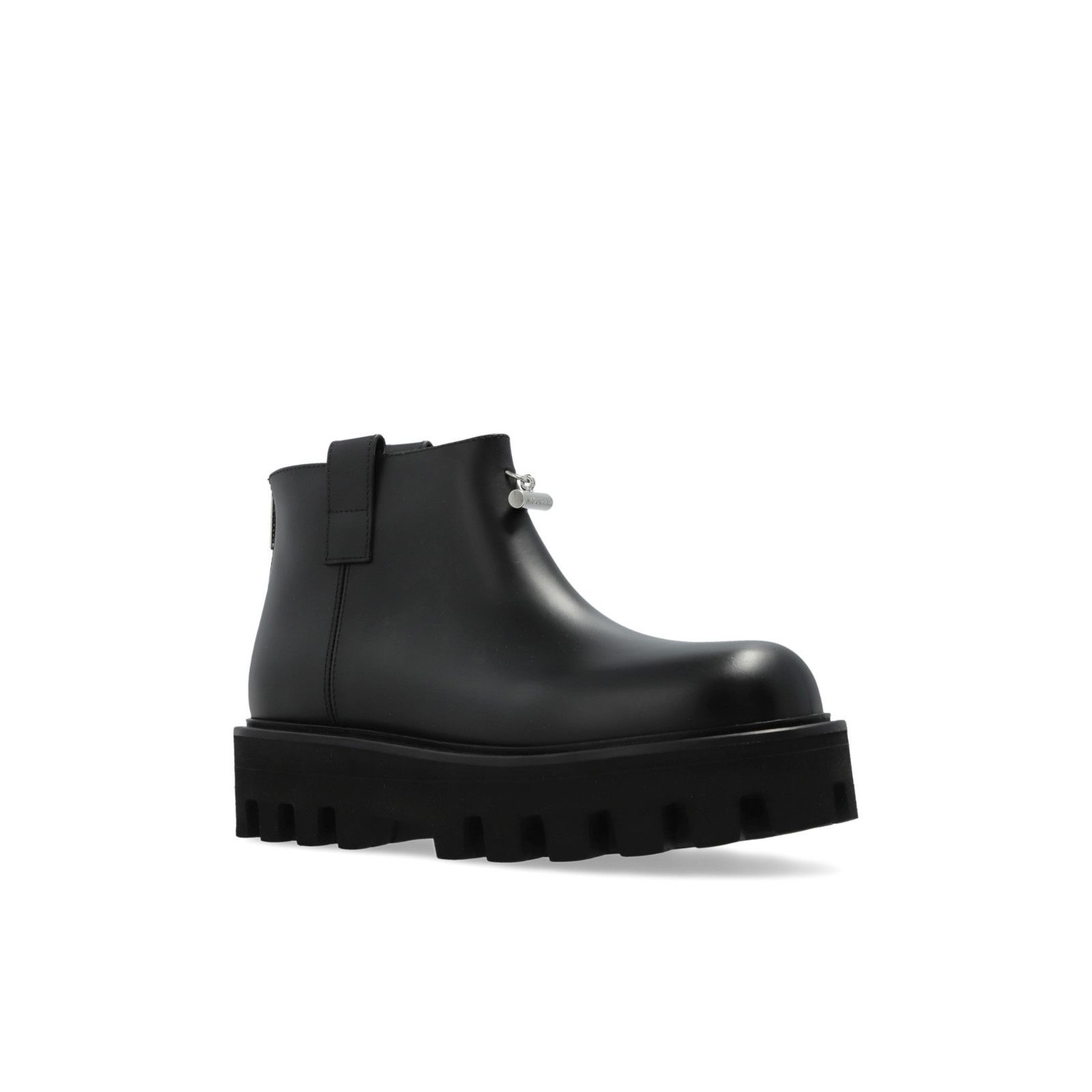 ALEXANDER MCQUEEN T-Bar Women's Black Leather Ankle Boots Ne