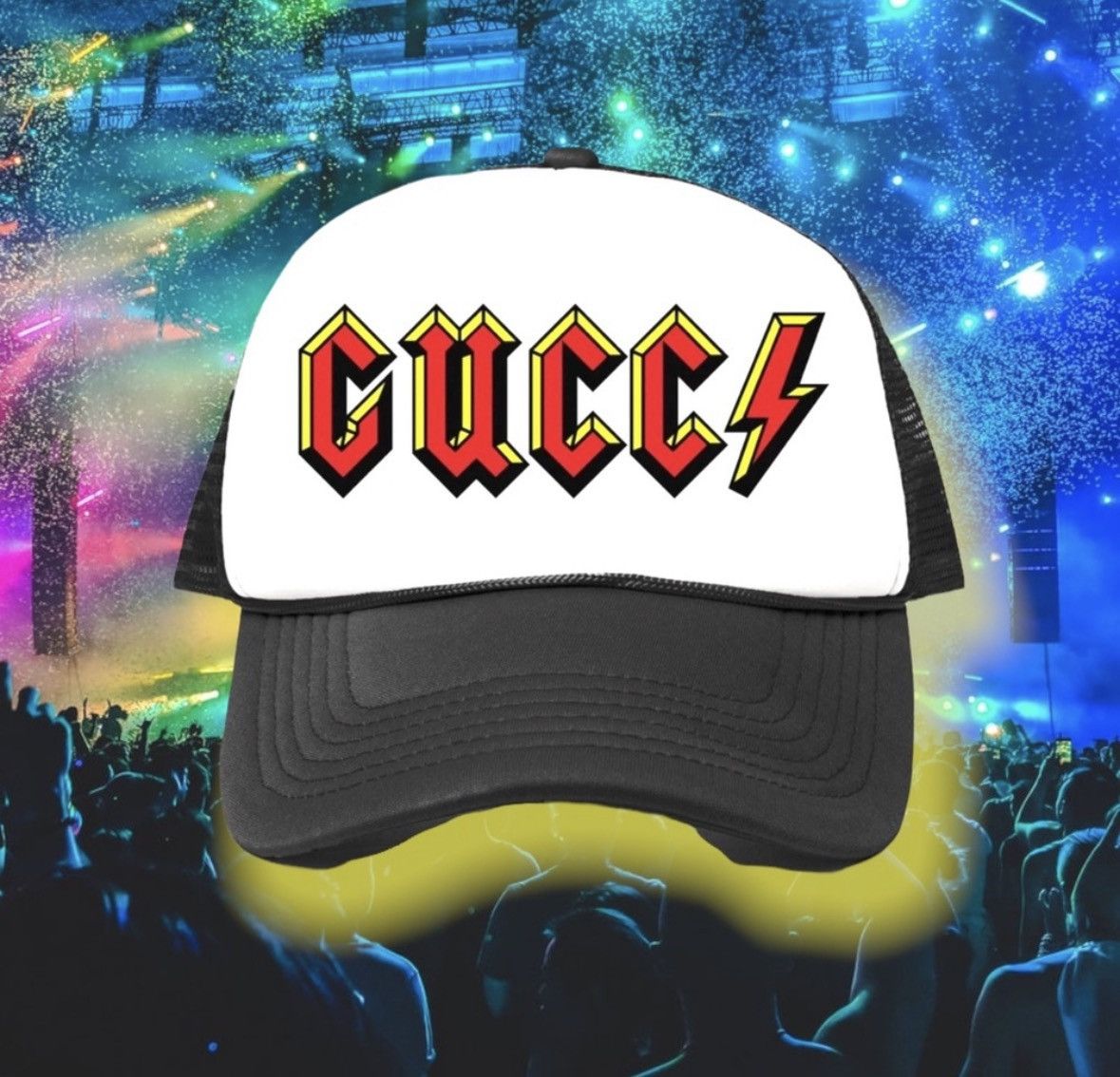 Market 🆕 Chinatown Market⛩ Exclusive Bucci Metal 🎸🧢👕 Size US M / EU 48-50 / 2 - 2 Thumbnail