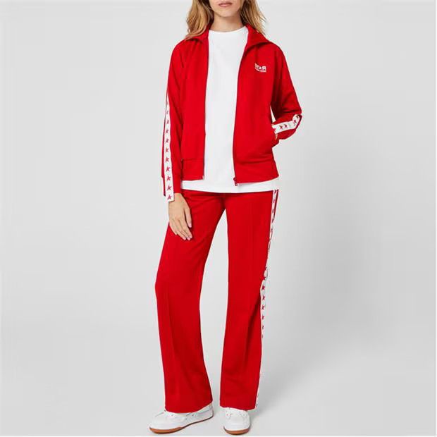 Golden Goose o1g2r1mq1024 Track Jacket in Red & White Size S / US 4 / IT 40 - 8 Thumbnail