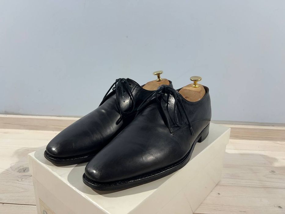 John Lobb 1200$ John Lobb Black Leather Shoes City 2 II Single