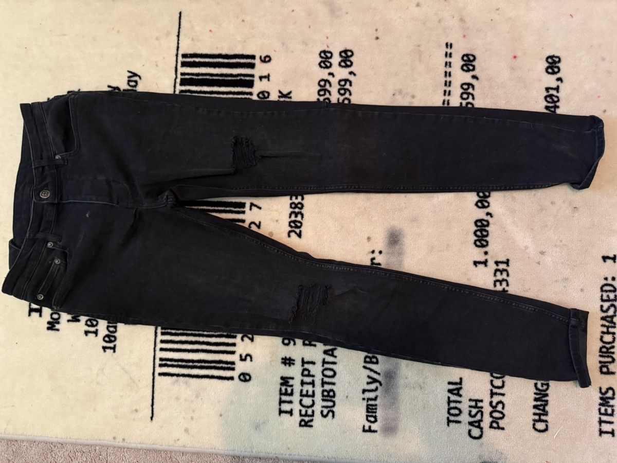 Ksubi Black Distressed Skinny Jeans – Size 29
