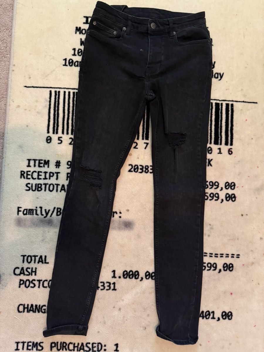 Ksubi Ksubi Black Distressed Skinny Jeans – Size 29 Size US 29 - 2 Thumbnail
