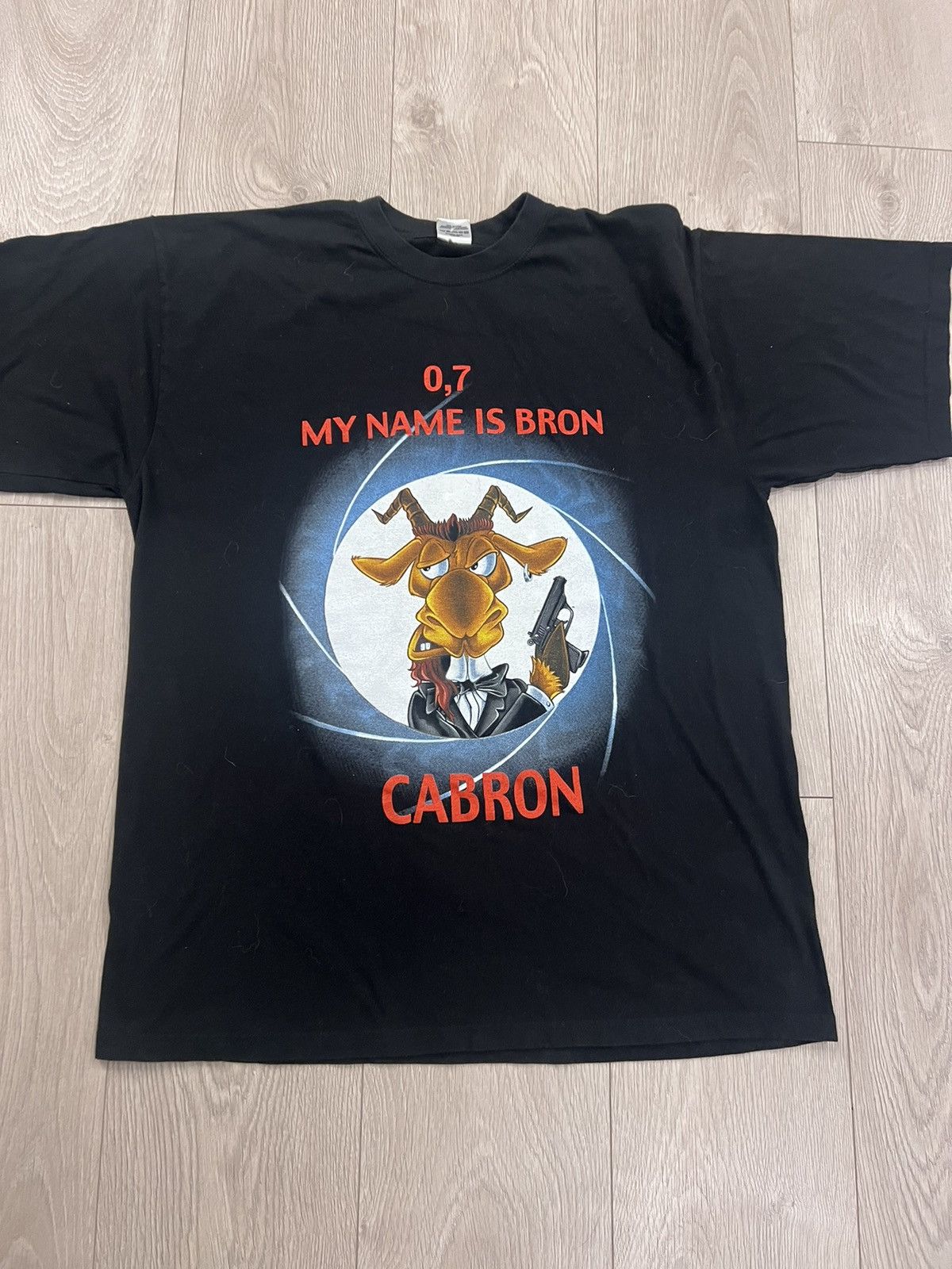 Vintage Vintage 007 Goat Spanish Cabron Joke Statement T shirt 90s Size US XL / EU 56 / 4 - 2 Thumbnail