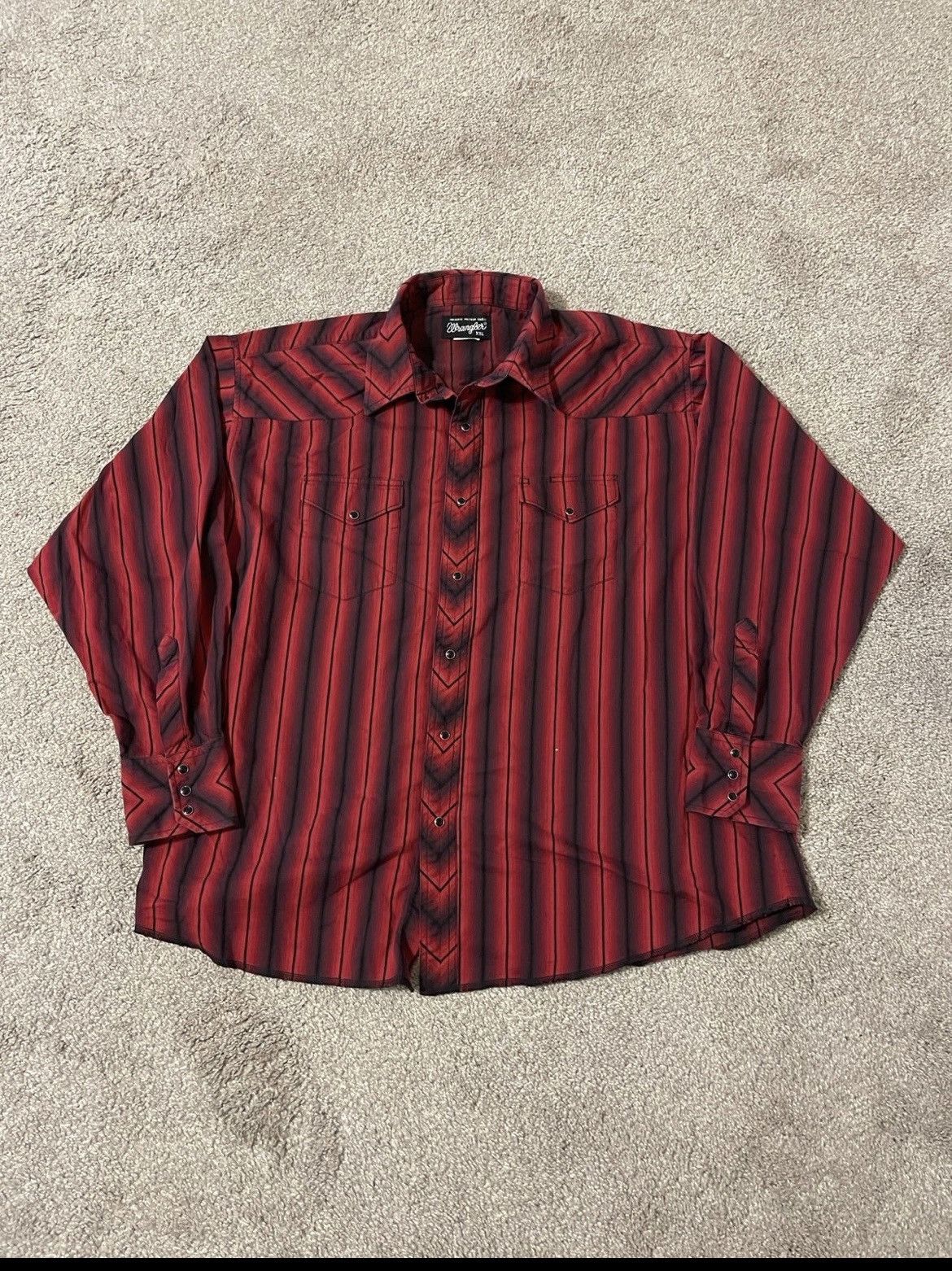 Levi's × Vintage × Wrangler Vintage 80s Wrangler Onyx Snap Cowboy Western Shirt Mens XXL Size US XXL / EU 58 / 5 - 1 Thumbnail