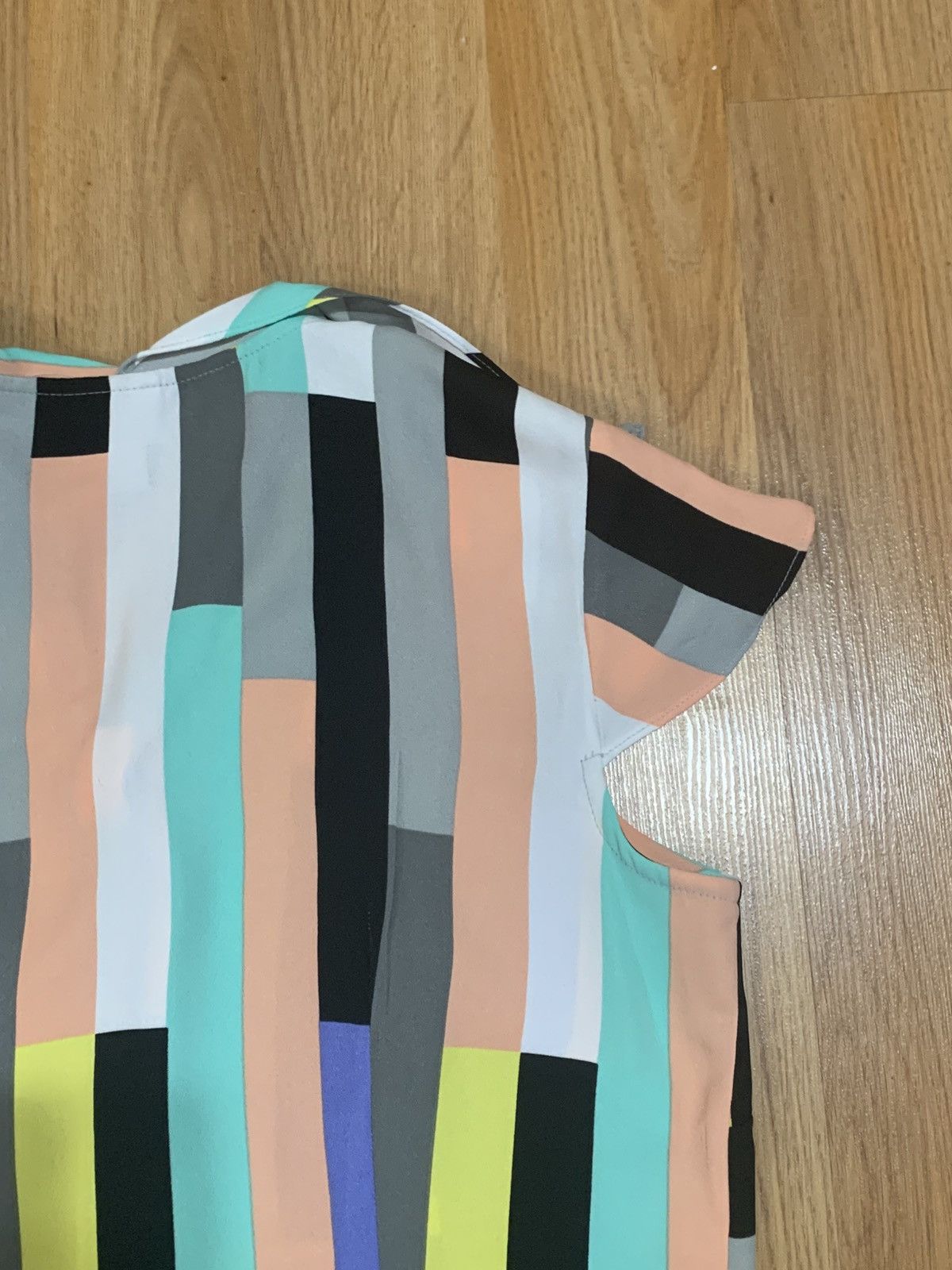 Worthington SzM- Worthington Colorblock Retro Style Button Up Blouse Size M / US 6-8 / IT 42-44 - 13 Thumbnail
