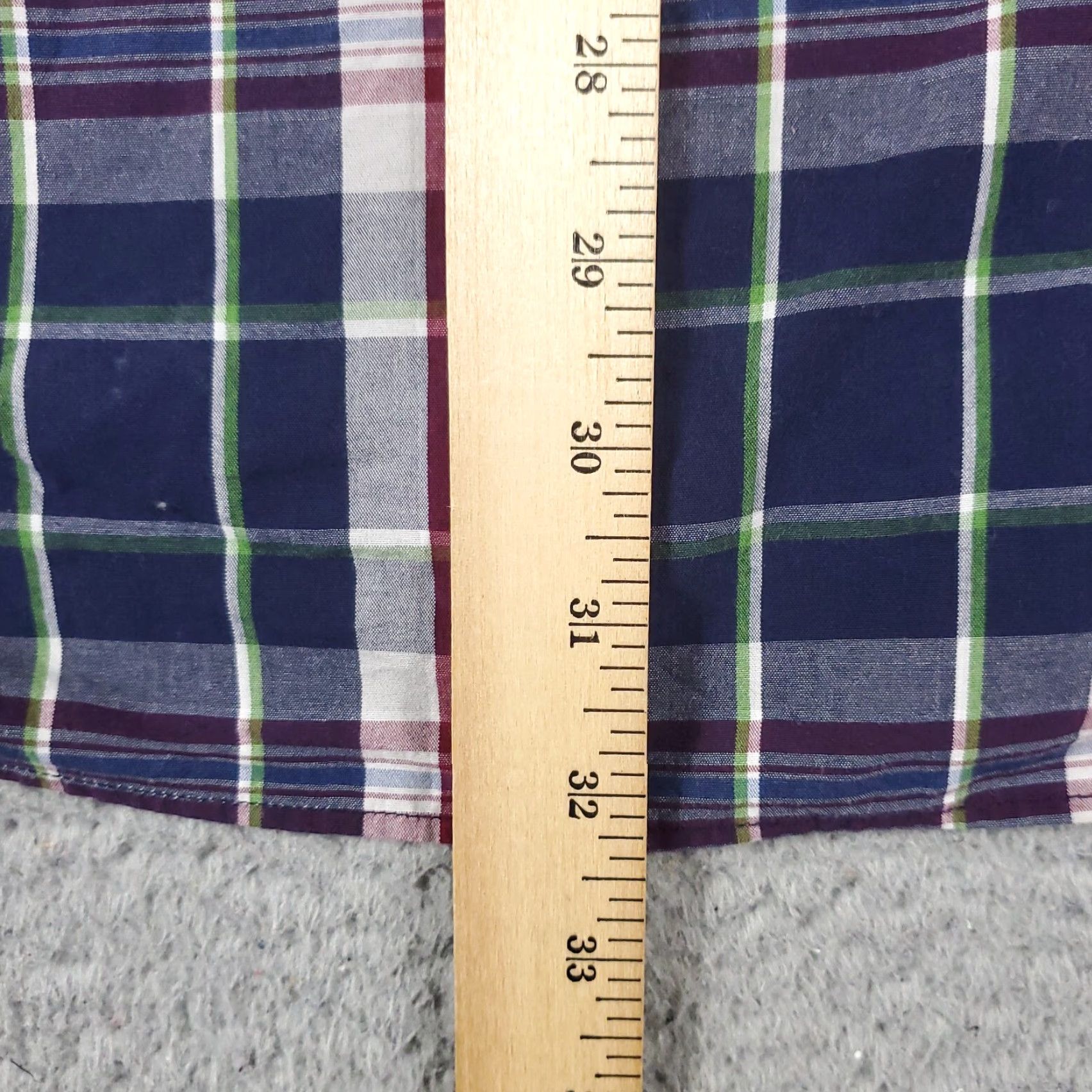 Nautica Nautica Shirt Mens 2XL Button-Down Plaid Long Sleeve Purple Blue Size US XXL / EU 58 / 5 - 5 Thumbnail