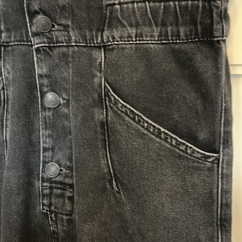 Free People We the Free Marci Denim Jumpsuit XS Size XS / US 0-2 / IT 36-38 - 8 Thumbnail