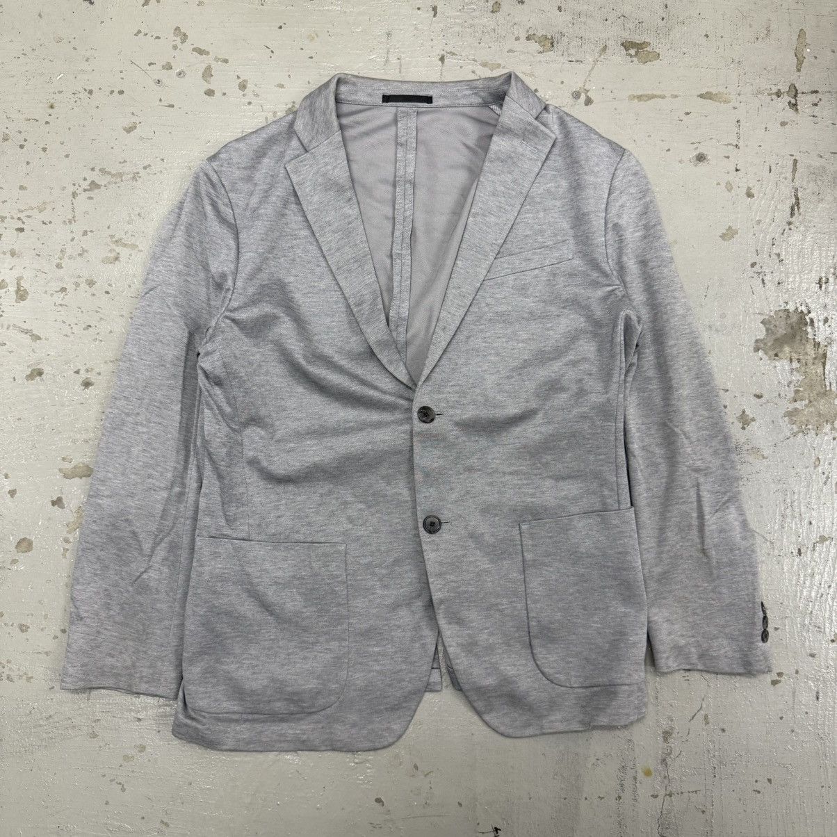 Japanese Brand Japanese Brand Jersey Blazer Light Grey Size US L / EU 52-54 / 3 - 1 Thumbnail