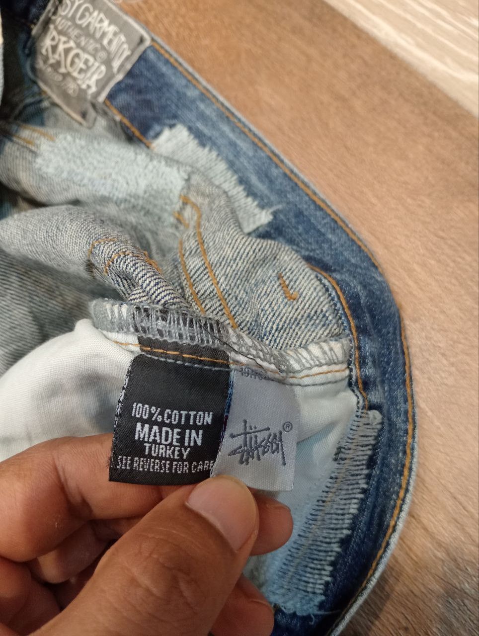 Stussy STUSSY WORKGEAR DISTRESSED JEANS - SIZE 32 Size US 32 / EU 48 - 10 Thumbnail