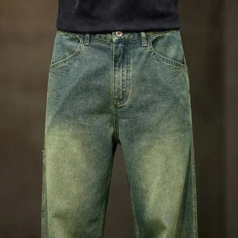 Japanese Brand Denim Pants Streetwear Fashion Pockets Vintage Man Clothes Size US 32 / EU 48 - 5 Thumbnail
