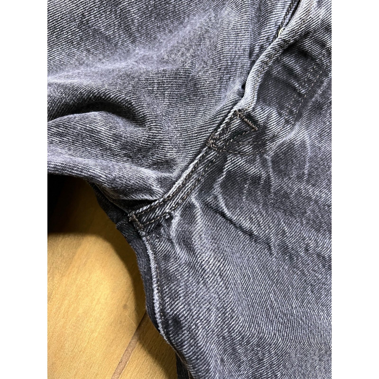 Levi's Levi’s 501 Jeans Mens Actual Sz 32x29 Black Gray Button Fly Size US 34 / EU 50 - 9 Thumbnail
