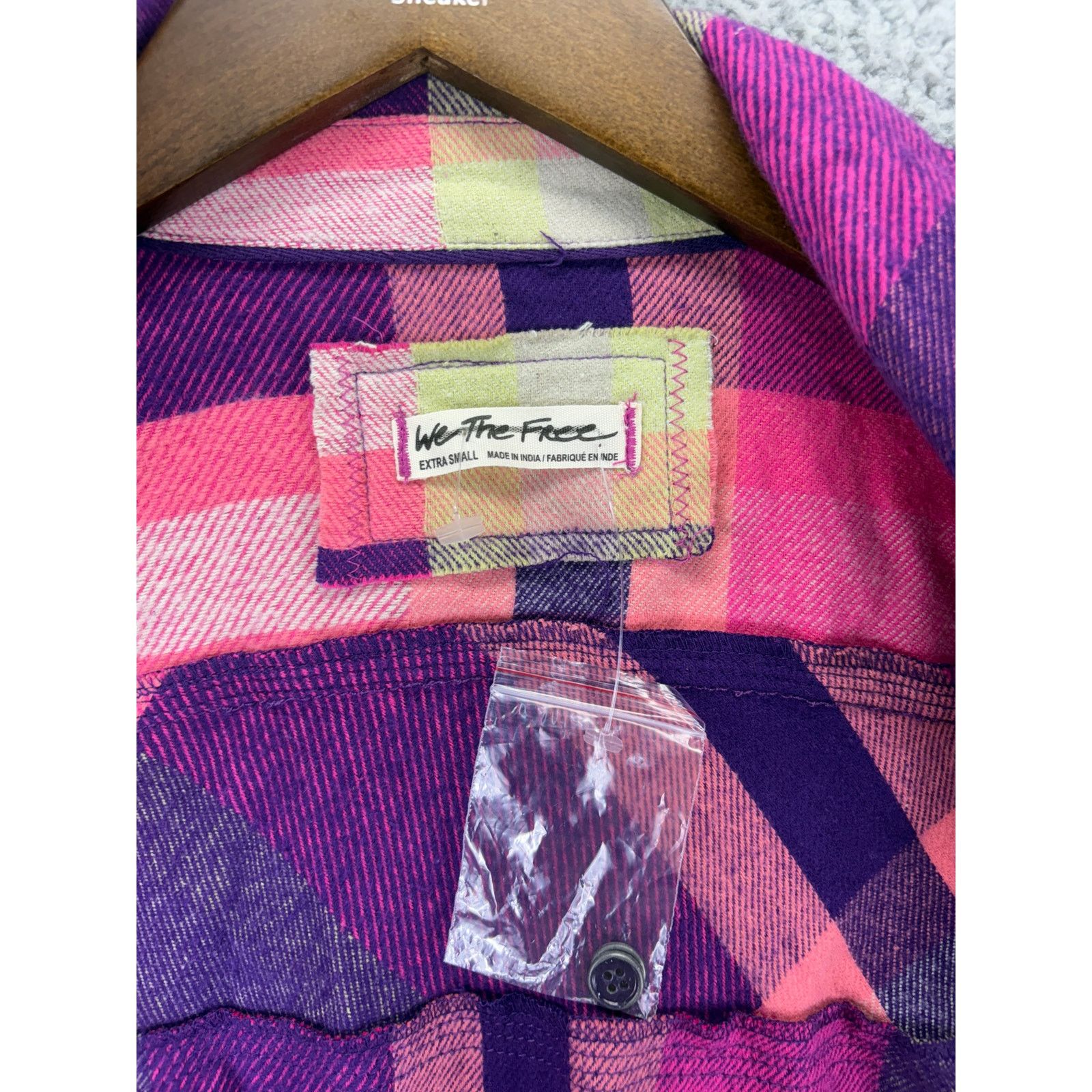 Free People Free People Izzie Cargo Flannel Shirt Plaid Women XS NEW Size XS / US 0-2 / IT 36-38 - 10 Thumbnail