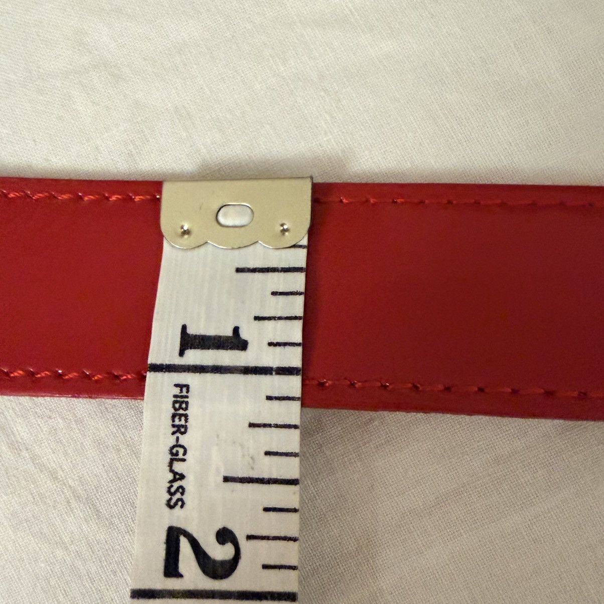 Other Y2K Red Patent Wide Belt Silver Grommet Statement Italy Size ONE SIZE - 12 Thumbnail