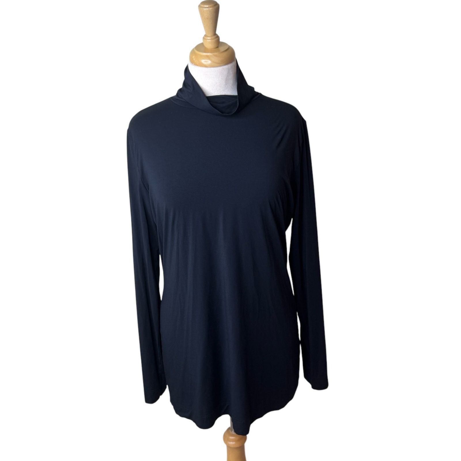 Commando COMMANDO Black Turtleneck Long Blouse Size XL Size XL / US 12-14 / IT 48-50 - 1 Thumbnail