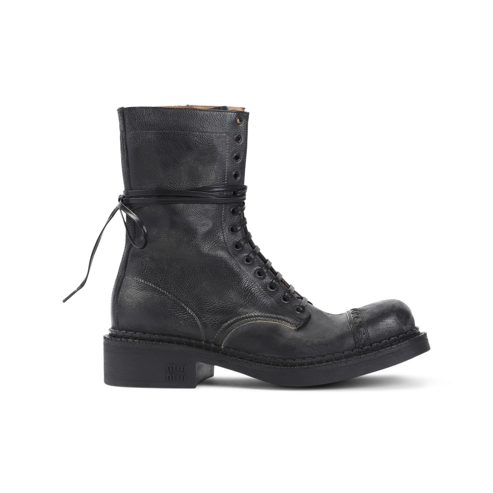 Miu Miu Miu Miu Laced Ankle Boots Size US 10 / IT 40 - 1 Thumbnail