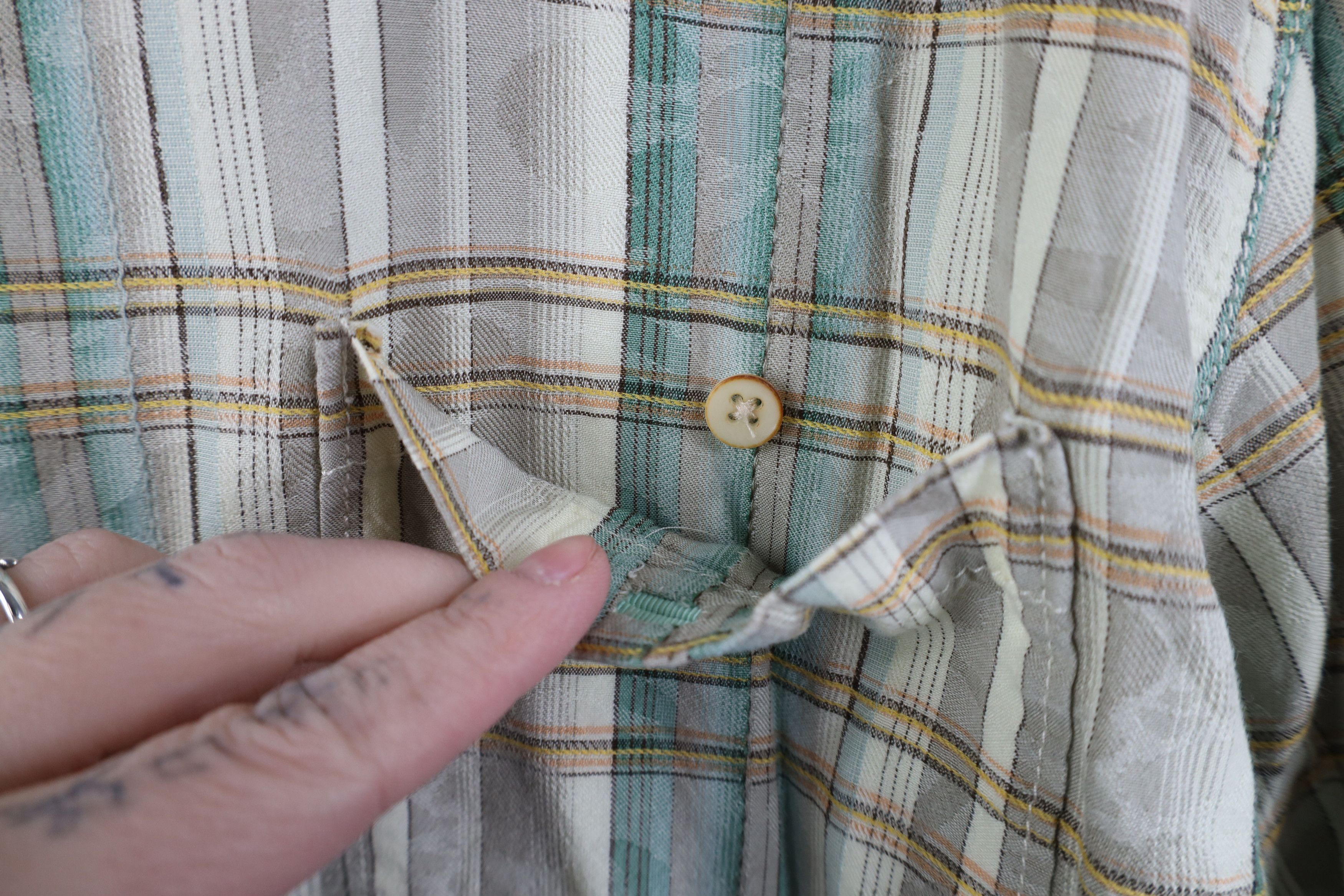 Tommy Bahama Vintage Tommy Bahama Flower Collared Button Shirt Plaid Size US L / EU 52-54 / 3 - 6 Thumbnail