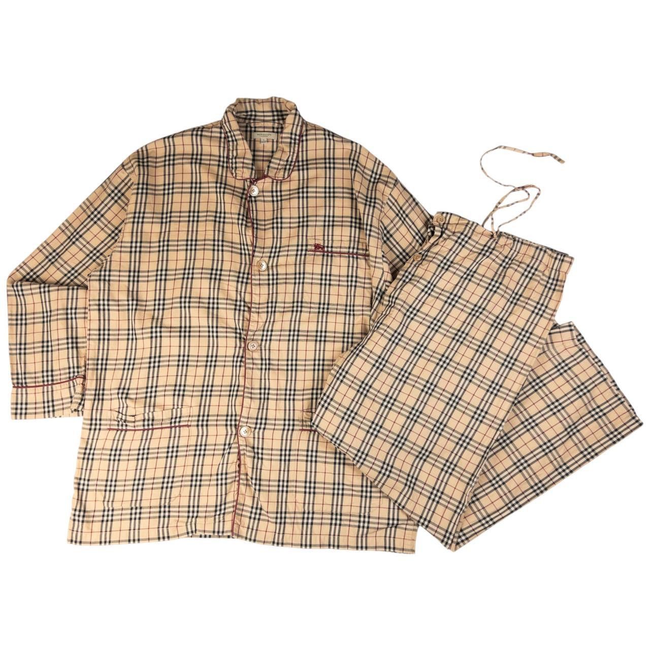 Burberry Vintage Burberry Nova Check Long Pyjama Set Size L Size ONE SIZE - 8 Thumbnail