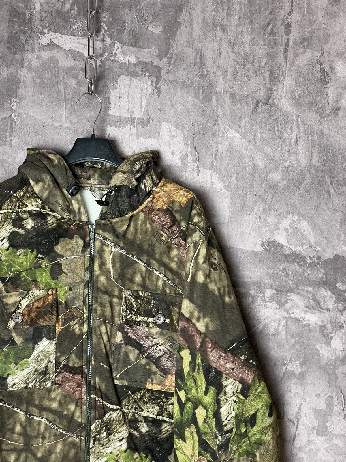 Mossy Oaks × Realtree × Vintage Vintage Y2k Mossy Oak Camo Zip Up Jacket Size US L / EU 52-54 / 3 - 4 Thumbnail
