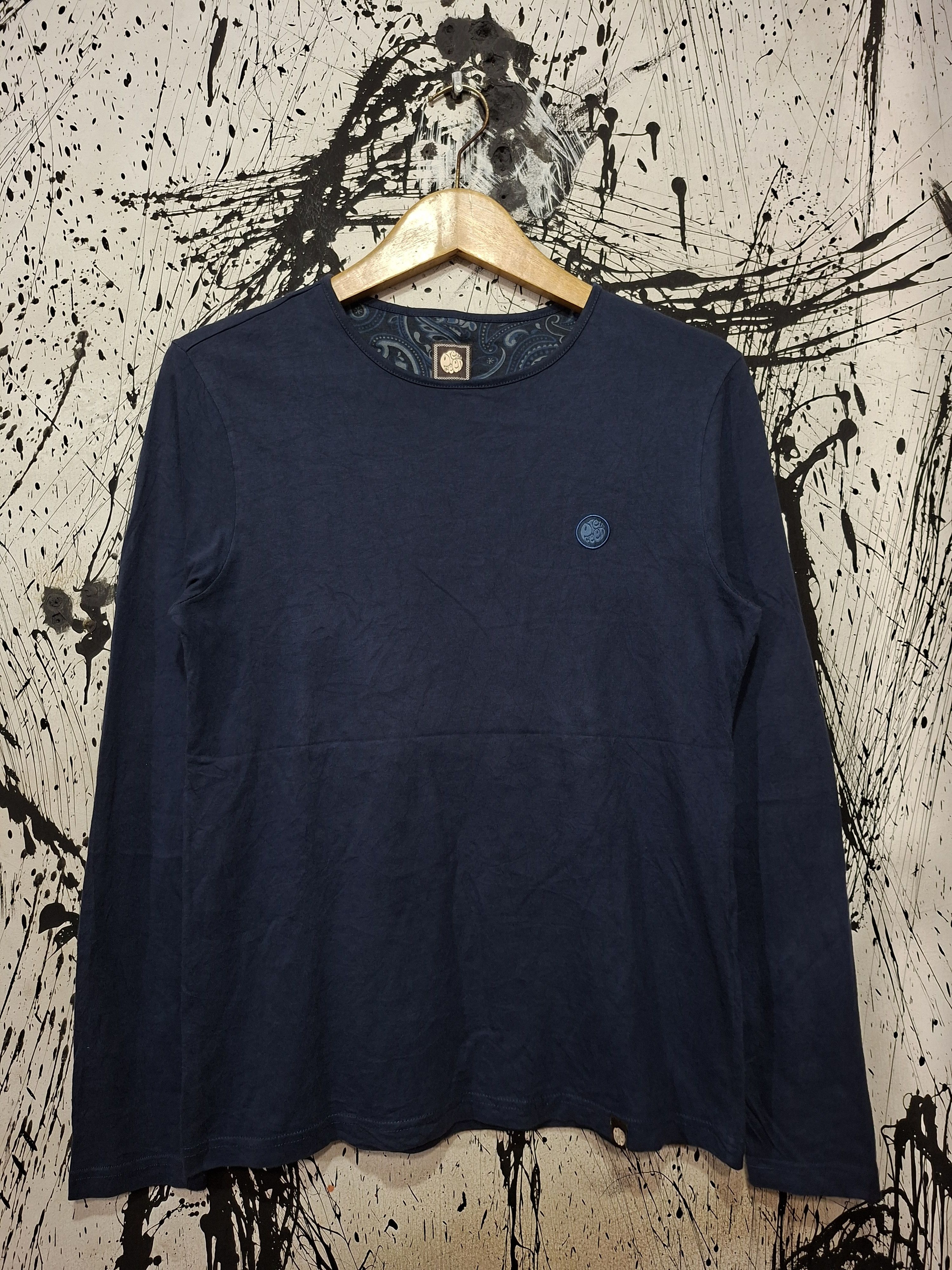 Pretty Green PRETTY GREEN MITCHELL NAVY LONGSLEEVE SHIRT Size US L / EU 52-54 / 3 - 1 Thumbnail